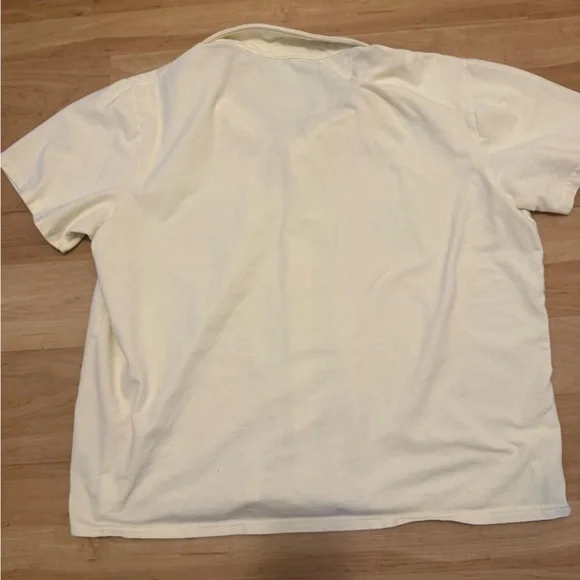 Men's Weatherproof Vintage Cream Cotton Button Down Shirt Size XL - Picture 2 of 6